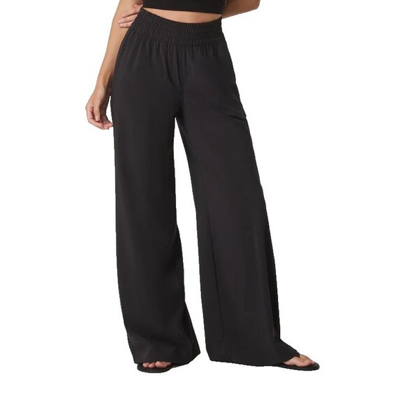 Vuori Pants - Vuori Villa Trouser Pants Womens Black Wide Leg VW4047 Lightweight Sz XXL NEW